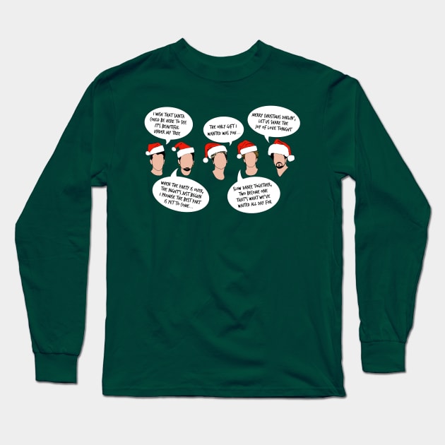Merry Christmas, Happy Hornydays Long Sleeve T-Shirt by Girl Were You Alone Podcast